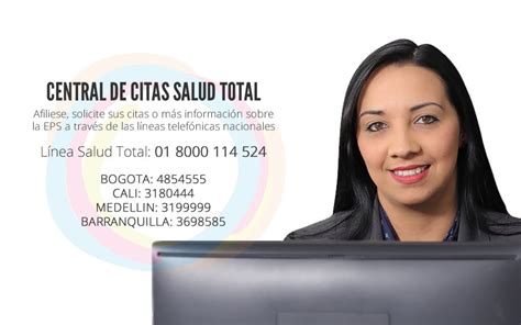 numero para sacar citas salud total|Línea Total